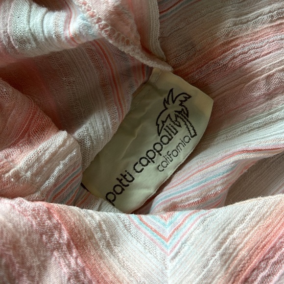 PATTI CAPPALLI VTG Pastel Stripe Jumpsuit Size M - Picture 6 of 7